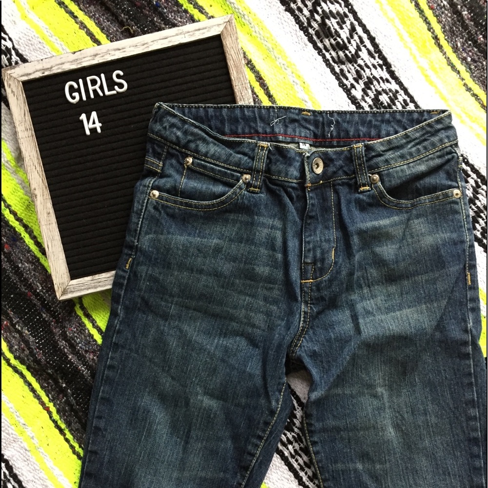 Girls denim capris